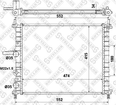 Stellox 10-25331-SX - Radiatore, Raffreddamento motore autozon.pro