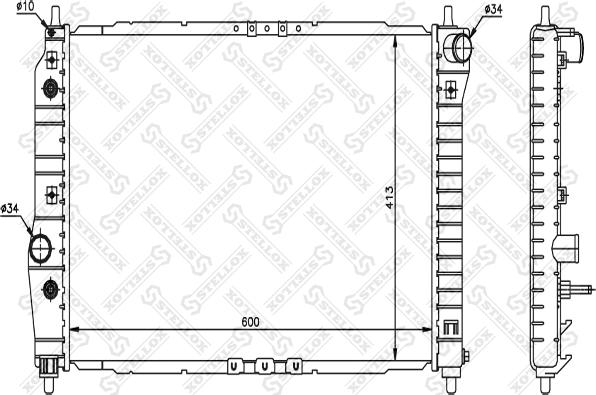 Stellox 10-25324-SX - Radiatore, Raffreddamento motore autozon.pro