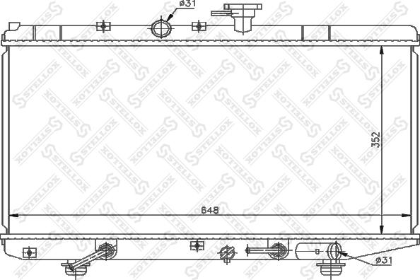 Stellox 10-25379-SX - Radiatore, Raffreddamento motore autozon.pro