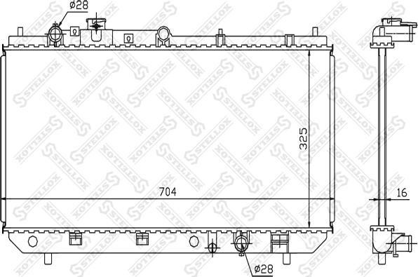 Stellox 10-25377-SX - Radiatore, Raffreddamento motore autozon.pro