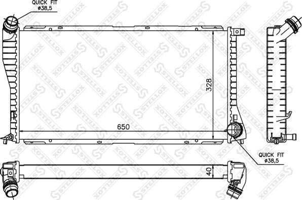 Stellox 10-25296-SX - Radiatore, Raffreddamento motore autozon.pro