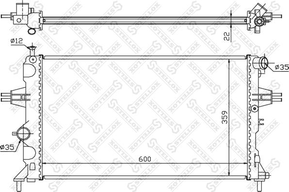 Stellox 10-25266-SX - Radiatore, Raffreddamento motore autozon.pro