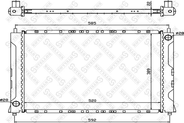 Stellox 10-25202-SX - Radiatore, Raffreddamento motore autozon.pro