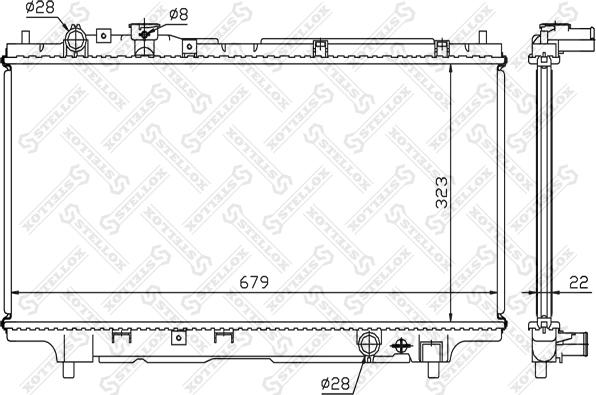 Stellox 10-25217-SX - Radiatore, Raffreddamento motore autozon.pro