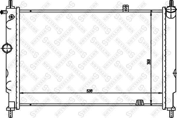 Stellox 10-25224-SX - Radiatore, Raffreddamento motore autozon.pro