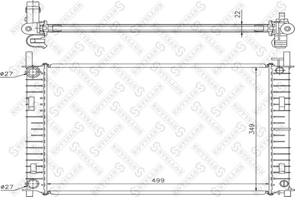 Stellox 10-25781-SX - Radiatore, Raffreddamento motore autozon.pro