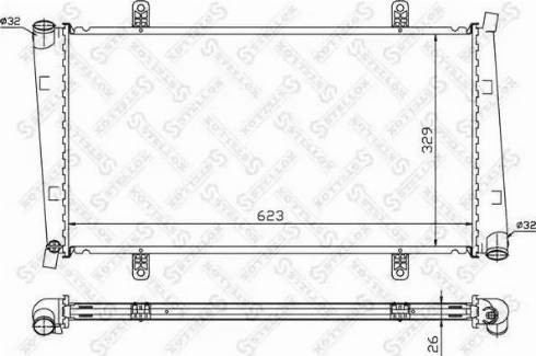 Stellox 10-26460-SX - Radiatore, Raffreddamento motore autozon.pro