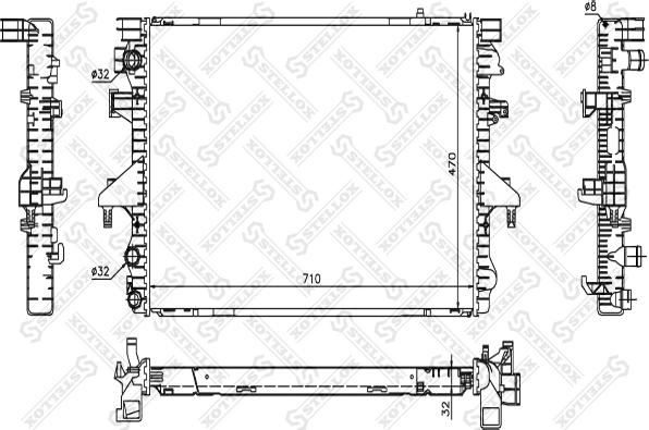 Stellox 10-26429-SX - Radiatore, Raffreddamento motore autozon.pro