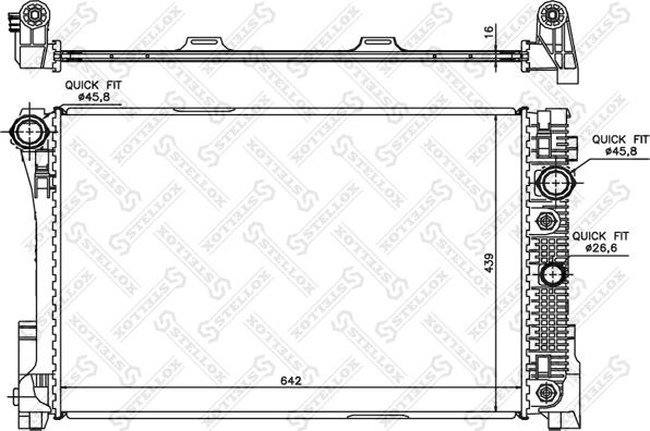 Stellox 10-26554-SX - Radiatore, Raffreddamento motore autozon.pro