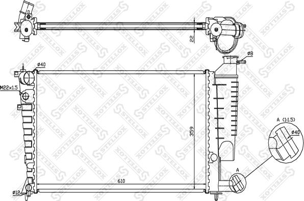 Stellox 10-26096-SX - Radiatore, Raffreddamento motore autozon.pro