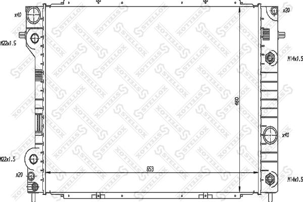 Stellox 10-26047-SX - Radiatore, Raffreddamento motore autozon.pro