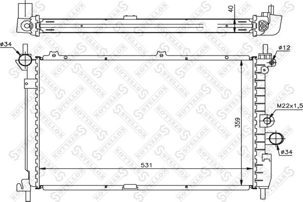 Stellox 10-26069-SX - Radiatore, Raffreddamento motore autozon.pro