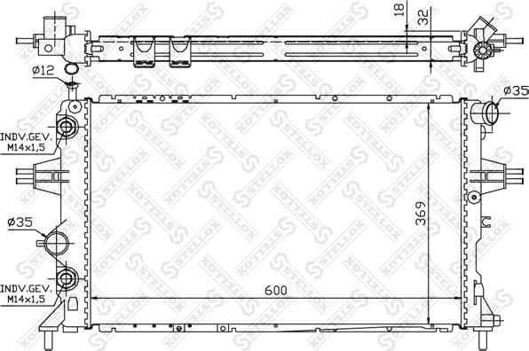 Stellox 10-26065-SX - Radiatore, Raffreddamento motore autozon.pro