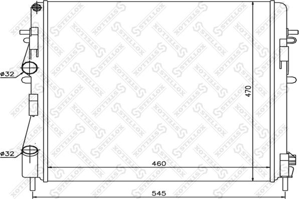 Stellox 10-26172-SX - Radiatore, Raffreddamento motore autozon.pro