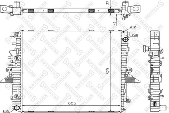 Stellox 10-26290-SX - Radiatore, Raffreddamento motore autozon.pro