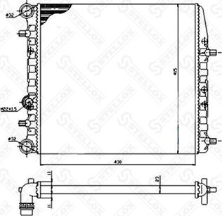 Stellox 10-26241-SX - Radiatore, Raffreddamento motore autozon.pro