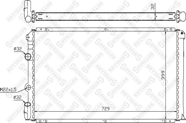 Stellox 10-26208-SX - Radiatore, Raffreddamento motore autozon.pro