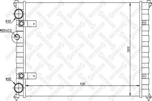 Stellox 10-26221-SX - Radiatore, Raffreddamento motore autozon.pro