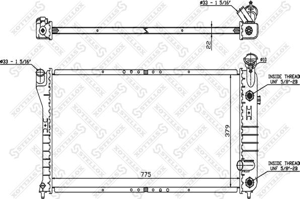 Stellox 10-26746-SX - Radiatore, Raffreddamento motore autozon.pro