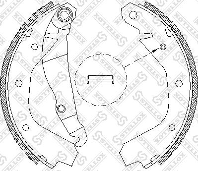 Stellox 102 100-SX - Kit ganasce freno autozon.pro