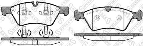 Stellox 1190 000-SX - Kit pastiglie freno, Freno a disco autozon.pro