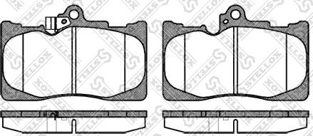 Stellox 1191 002-SX - Kit pastiglie freno, Freno a disco autozon.pro