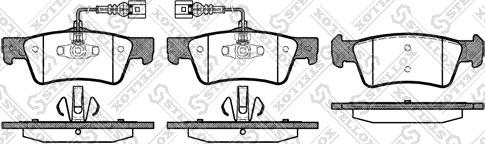 Stellox 1198 002-SX - Kit pastiglie freno, Freno a disco autozon.pro