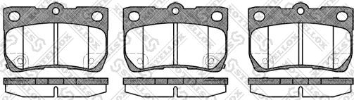 Stellox 1192 002-SX - Kit pastiglie freno, Freno a disco autozon.pro