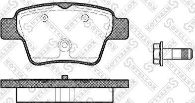 Stellox 1149 000B-SX - Kit pastiglie freno, Freno a disco autozon.pro