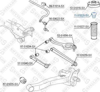 Stellox 11-51028-SX - Tampone paracolpo, Sospensione autozon.pro