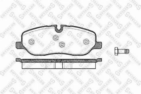 Stellox 1169 000L-SX - Kit pastiglie freno, Freno a disco autozon.pro