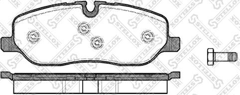 Stellox 1169 000-SX - Kit pastiglie freno, Freno a disco autozon.pro