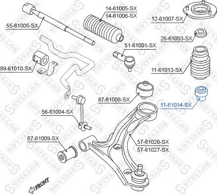 Stellox 11-61014-SX - Tampone paracolpo, Sospensione autozon.pro