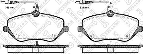 Stellox 1112 004L-SX - Kit pastiglie freno, Freno a disco autozon.pro