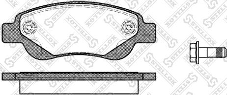 Stellox 1188 000L-SX - Kit pastiglie freno, Freno a disco autozon.pro