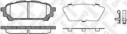 Stellox 1187 001L-SX - Kit pastiglie freno, Freno a disco autozon.pro