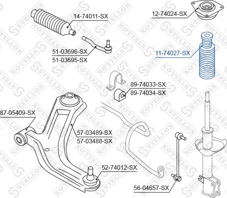 Stellox 11-74027-SX - Tampone paracolpo, Sospensione autozon.pro