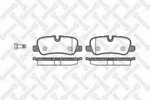 Stellox 1170 000L-SX - Kit pastiglie freno, Freno a disco autozon.pro