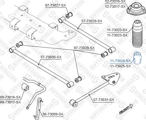 Stellox 11-73024-SX - Tampone paracolpo, Sospensione autozon.pro