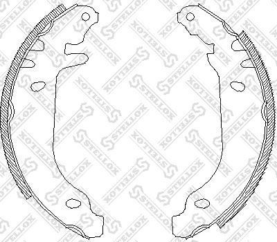 Stellox 180 100-SX - Kit ganasce freno autozon.pro