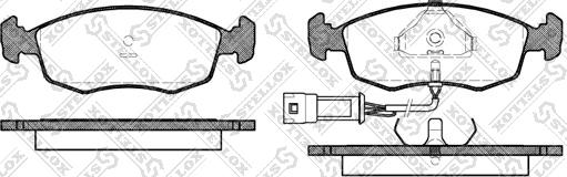 Stellox 183 002-SX - Kit pastiglie freno, Freno a disco autozon.pro