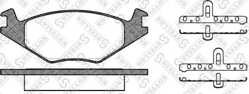 Stellox 182 020-SX - Kit pastiglie freno, Freno a disco autozon.pro