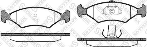 Stellox 130 000-SX - Kit pastiglie freno, Freno a disco autozon.pro