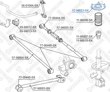 Stellox 12-98023-SX - Supporto ammortizzatore a molla autozon.pro