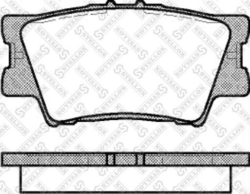 Stellox 1242 000B-SX - Kit pastiglie freno, Freno a disco autozon.pro