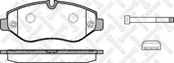 Stellox 1256 000-SX - Kit pastiglie freno, Freno a disco autozon.pro