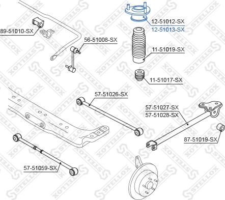 Stellox 12-51013-SX - Supporto ammortizzatore a molla autozon.pro