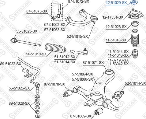 Stellox 12-51029-SX - Distanziale a tubo, Ammortizzatore autozon.pro