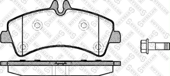 Stellox 1258 000L-SX - Kit pastiglie freno, Freno a disco autozon.pro