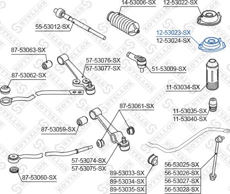 Stellox 12-53023-SX - Supporto ammortizzatore a molla autozon.pro